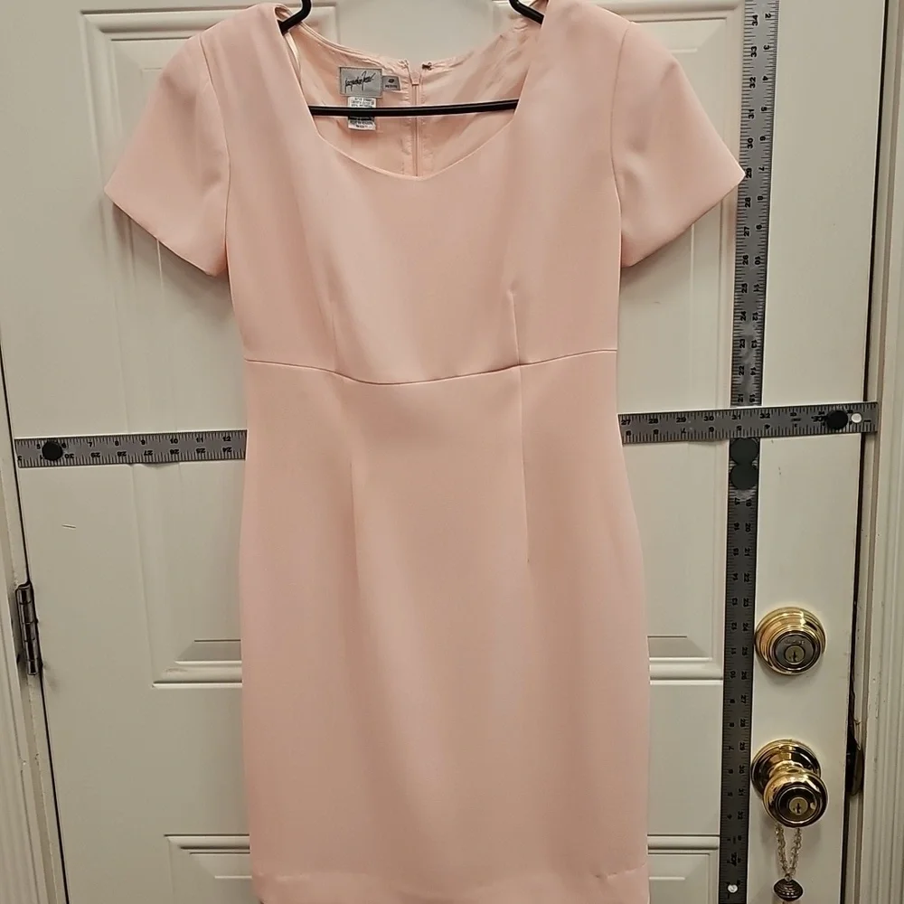 Elegant, Wedding, Bride, Pink, Women's, Midi, Dress, Formal, Vintage, 90s, Party